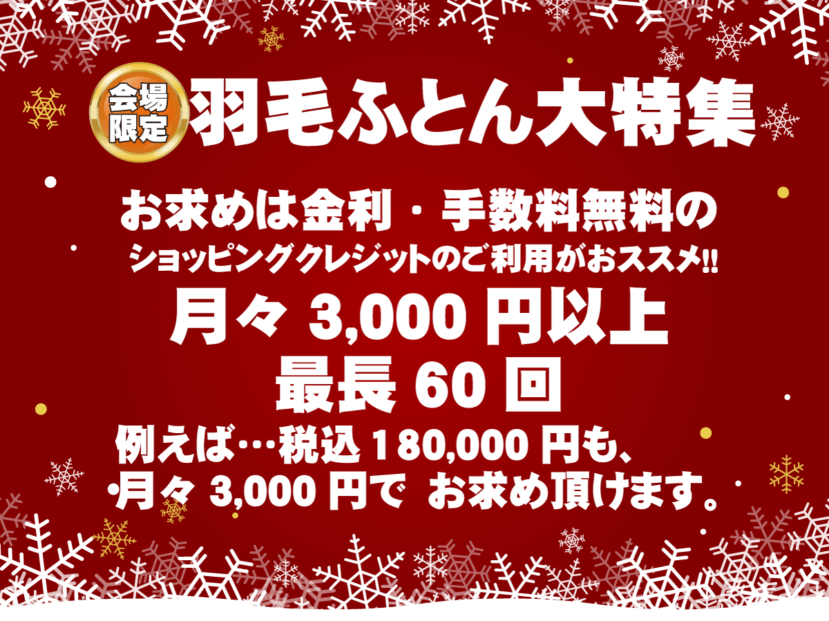 羽毛ふとん大特集