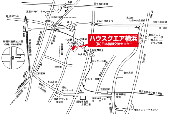 ハウスクエア横浜近隣マップ