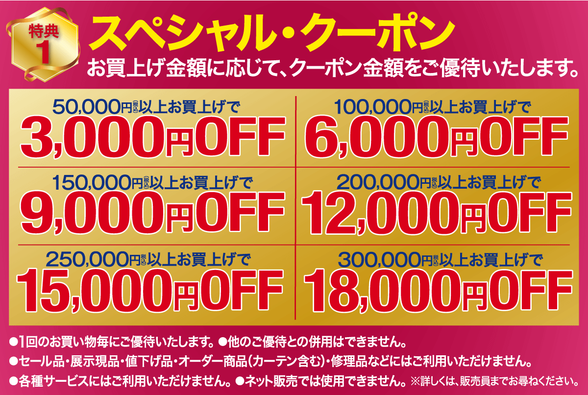 スペシャルクーポン
