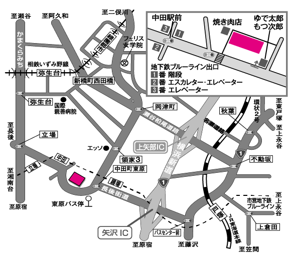 戸塚店アクセスマップ