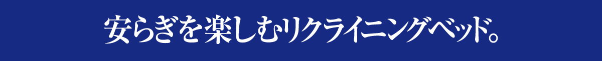 安らぎを楽しむリクライニングベッド
