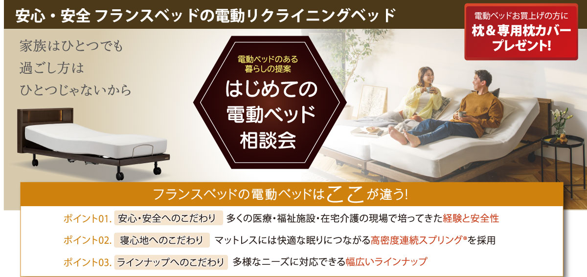 電動リクライニングベッド