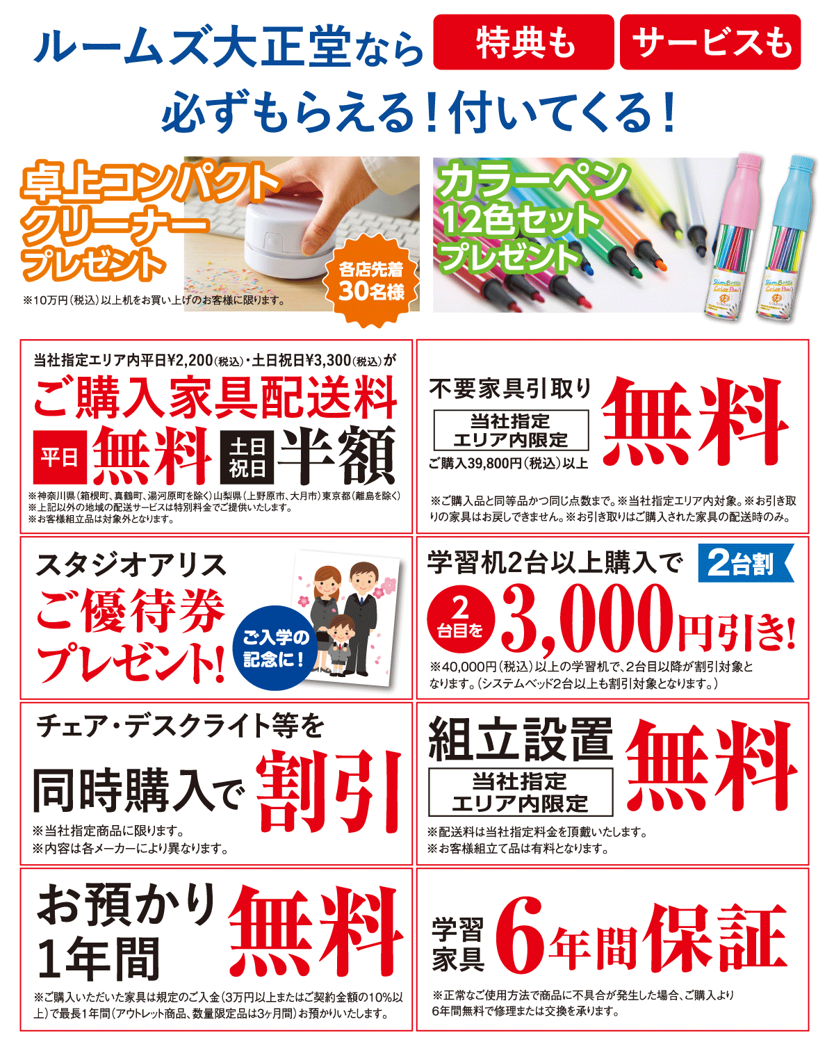 ご購入特典:ご購入金額に応じた割引クーポン
