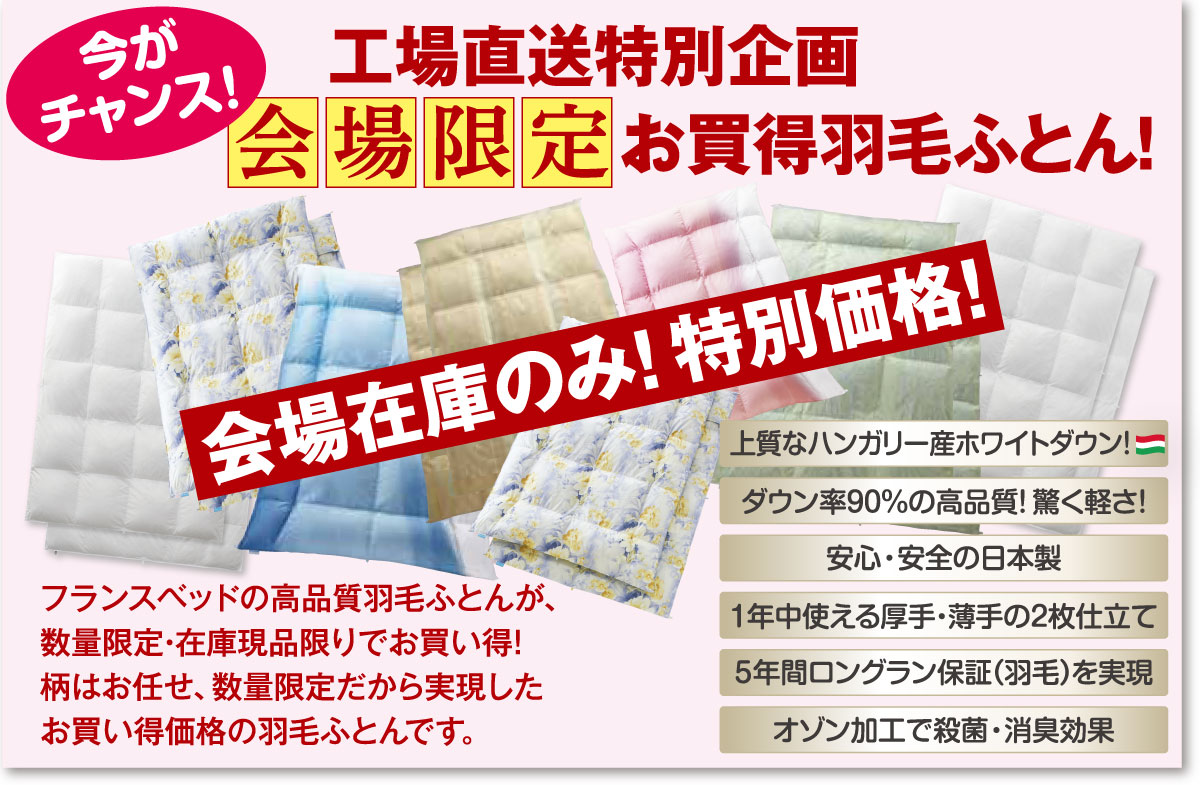 フランスベッドの羽毛布団