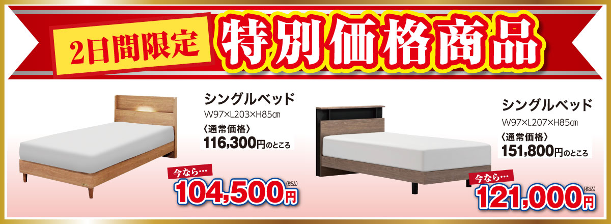 ２日間限定！特別価格商品