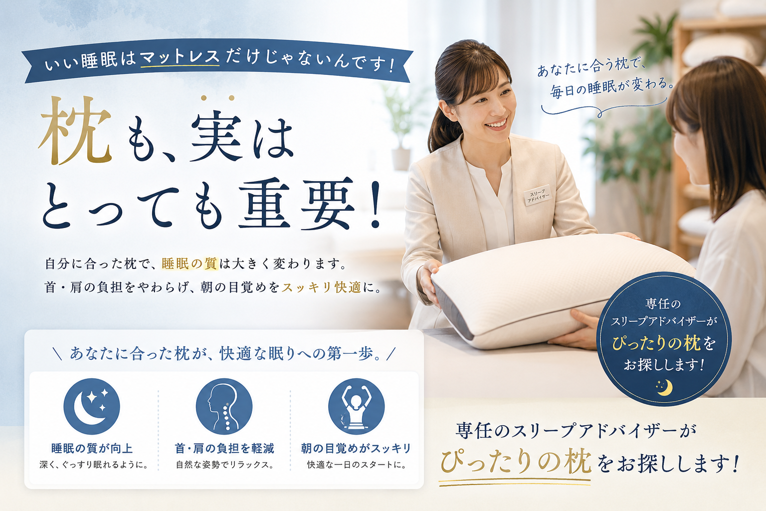 枕を替えたら朝が変わった