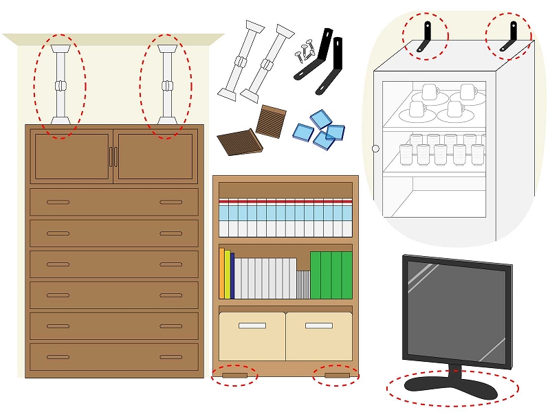 やってますか？家具の地震対策🏠