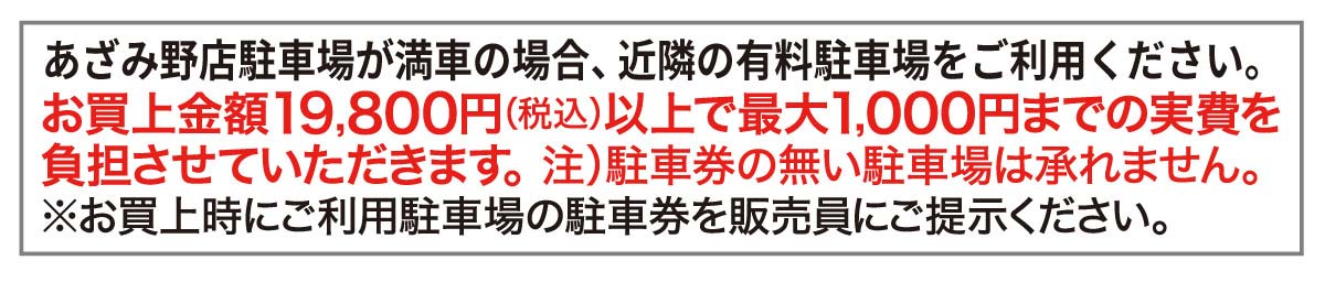 駐車場満車時について